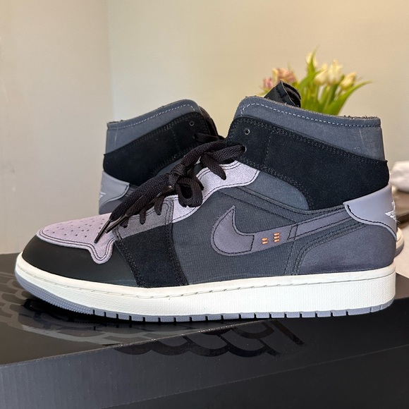 Nike Other - Nike Air Jordan 1 Mid SE Craft in Black/Cement Size 12